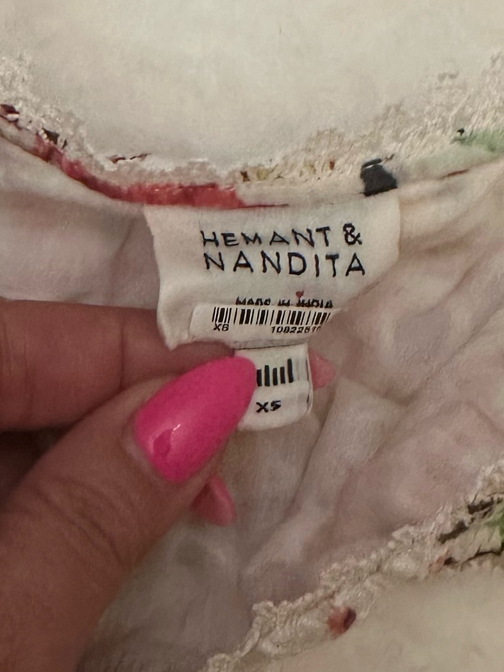 Hemant & Nandita Cotton Preet Bandeau Top Size XS 39049 - Picture 6 of 11